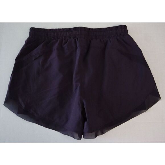 Halara Women's Sz L Purple Play It My Way Drawstring Contrast Mesh 2-in-1 Shorts - Picture 2 of 10